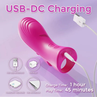 Butterfly Clitoral & G-Spot Vibrator with 10 Vibration Modes and Heating Function