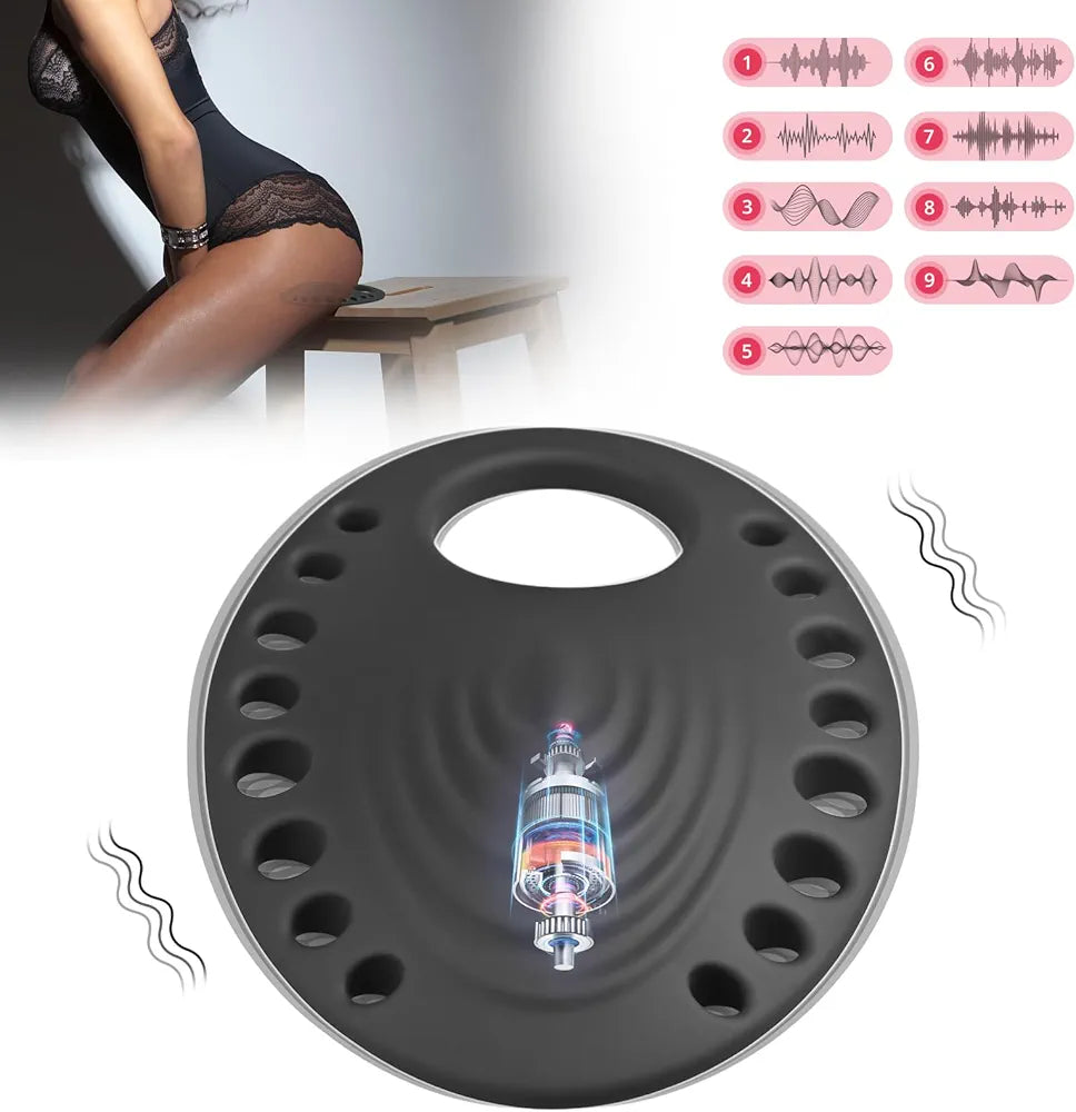 Romi Butterfly 9-Mode Dual-Stimulation Couple's Vibrator - Black