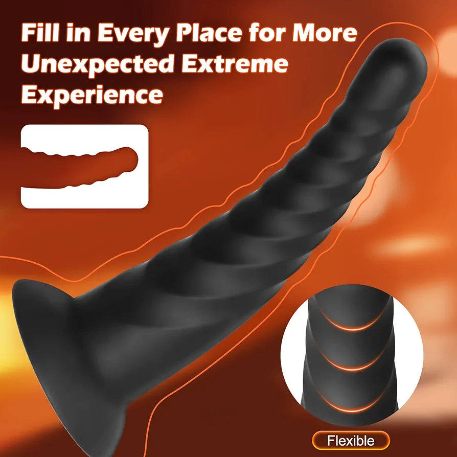 Silicone Anal Training Butt Plug Set - 3 Piece Beginner to Advanced Kit with Suction Base