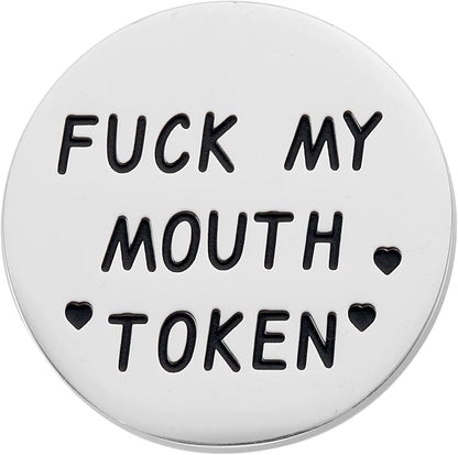 Romantic Naughty Token Set for Couples - Fun Valentine's Day Gift for Him