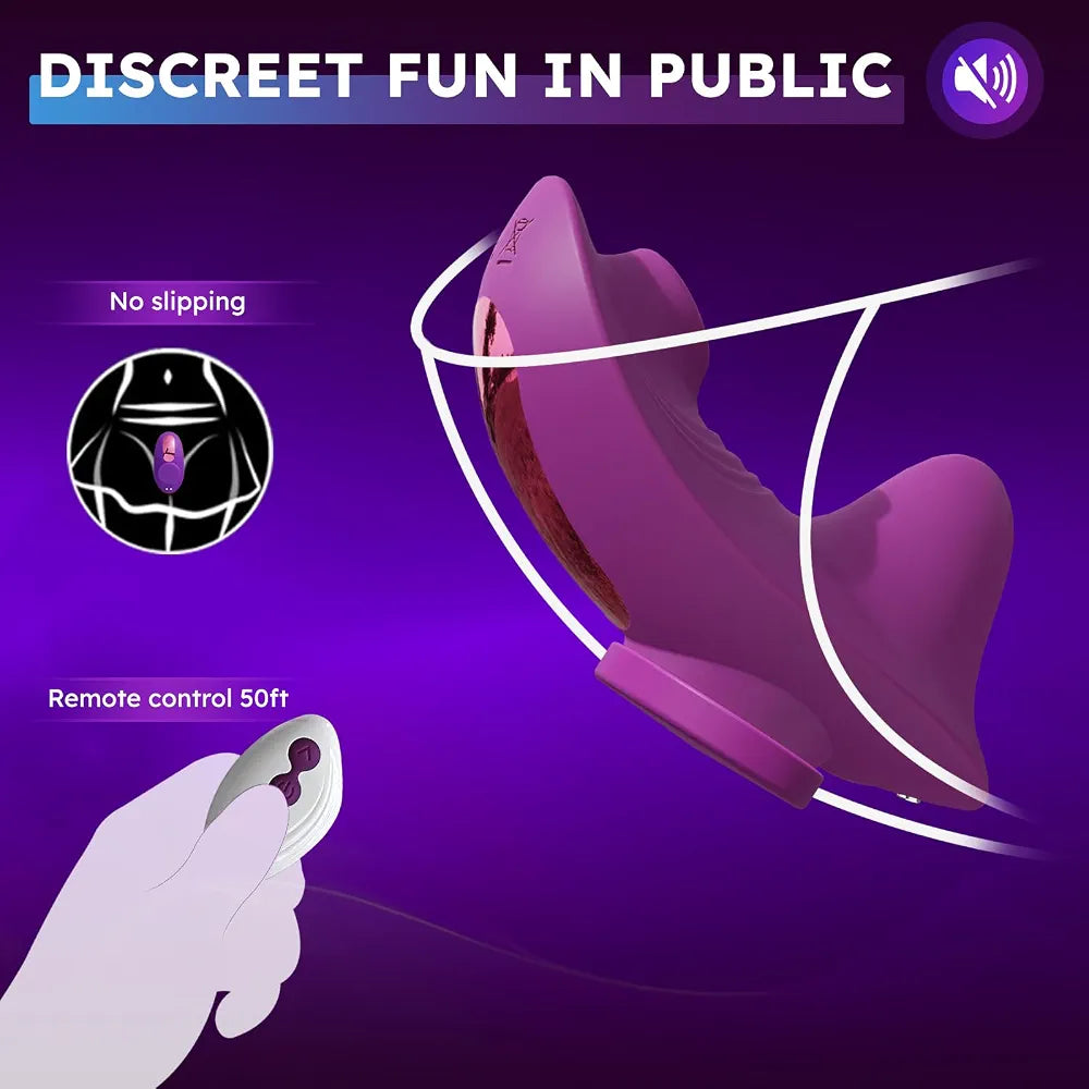 Butterfly Panty Vibrator with Remote: 14 Vibration Modes for Clitoral and G-Spot Stimulation