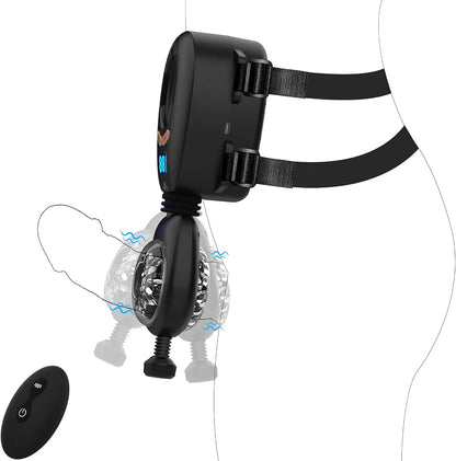 Wordone Automatic Male Masturbator with LCD Display, Adjustable Penis Pump and Stroker