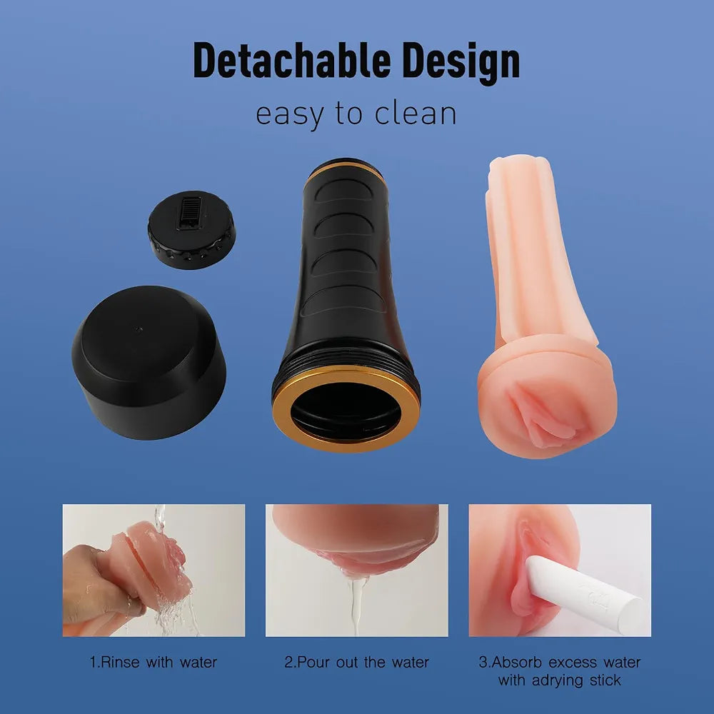 Tracy's Dog Realistic Male Masturbator Cup - Premium Lifelike Textured Pocket Pussy Stroker for Men