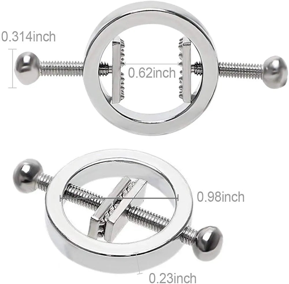 Adjustable Weighted Nipple Clamps for Couples BDSM Play