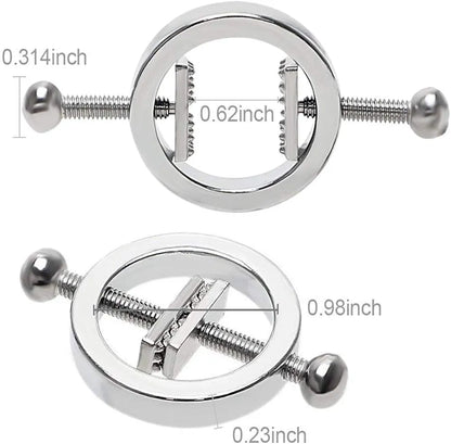 Adjustable Weighted Nipple Clamps for Couples BDSM Play