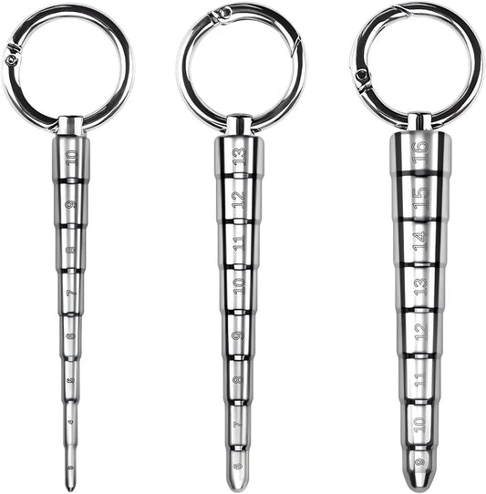 FST 3-Piece Stainless Steel Graduated Urethral Sound Dilator Set for Male Stimulation and Training