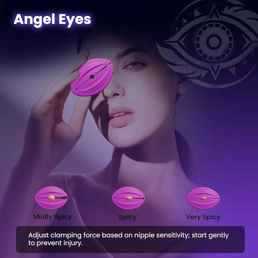 Remote-Controlled Vibrating Nipple Clamps with 10 Stimulation Modes