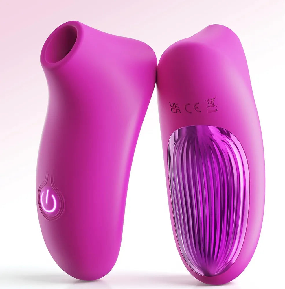 Rose Air-Pulse Clitoral Suction Vibrator with 10 Modes - Waterproof Oral Stimulator