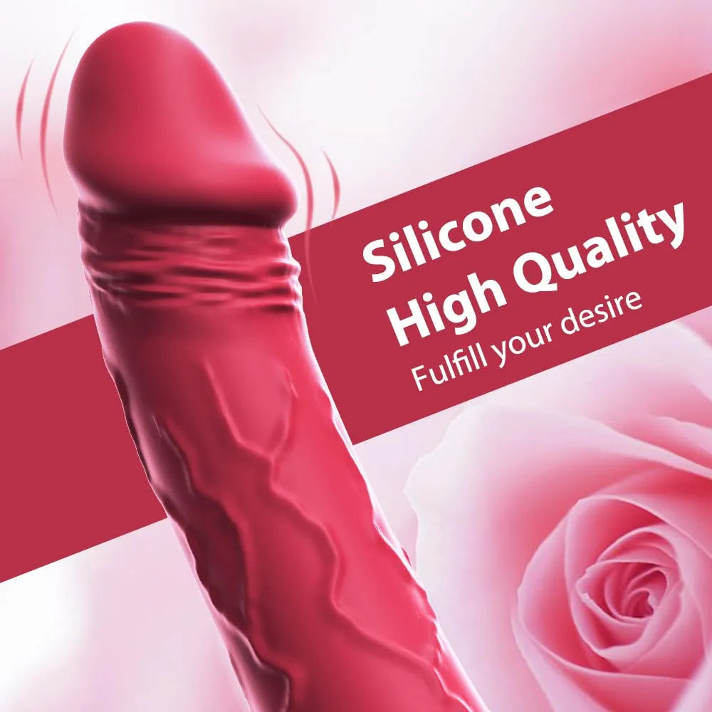 Premium 7.6-Inch Waterproof Silicone Vibrator with 10 Vibration Modes for Targeted Stimulation