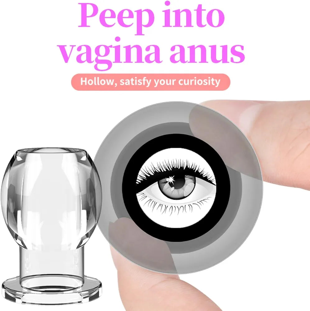 Clear Silicone Anal Plug and Dilator Set for Couples