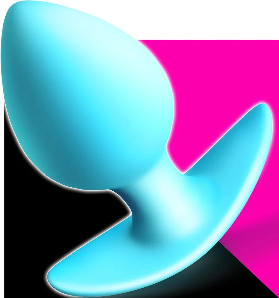 Silicone Prostate Massager and Anal Training Plug with Ergonomic Curved Base