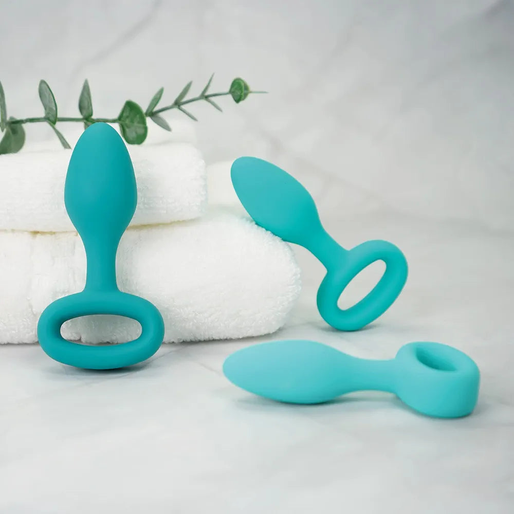 plusOne Beginner Silicone Butt Plug Training Kit - 3-Piece Graduated Set