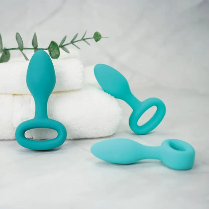 plusOne Beginner Silicone Butt Plug Training Kit - 3-Piece Graduated Set