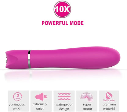 Premium Waterproof 10-Mode Clitoral and G-Spot Vibrating Massager for Couples