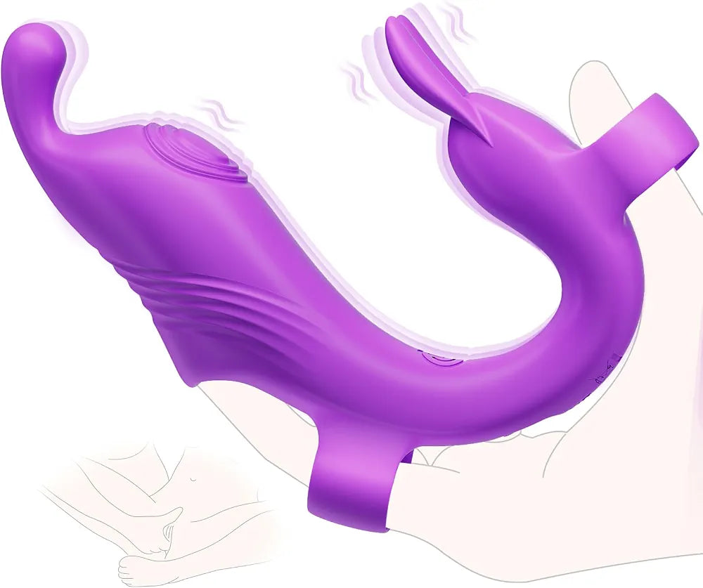 10-Mode Waterproof Finger Vibrator for Couples - Discreet Clitoral and G-Spot Stimulator