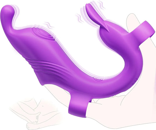 10-Mode Waterproof Finger Vibrator for Couples - Discreet Clitoral and G-Spot Stimulator