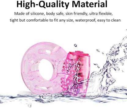 Dual-Action Vibrating Penis and Clitoral Stimulator Ring for Enhanced Performance