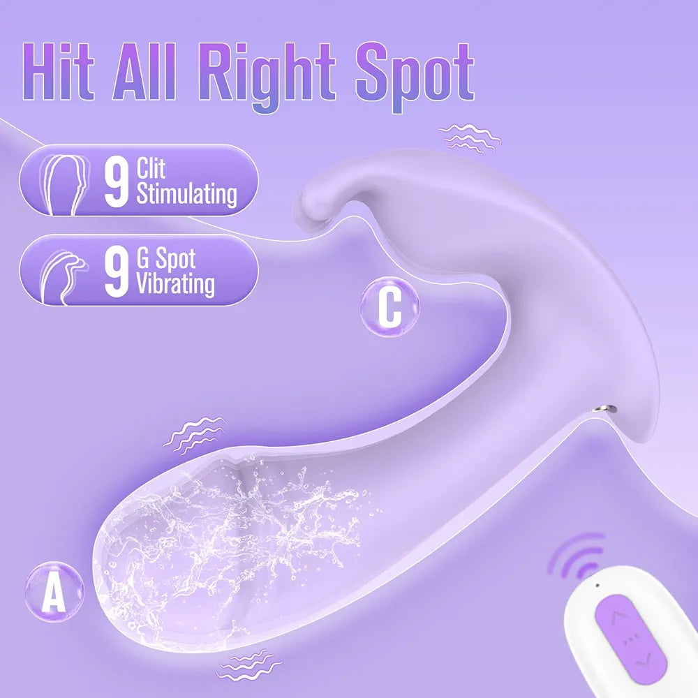 Discreet App-Controlled Wearable G-Spot & Clitoral Vibrator for Couples