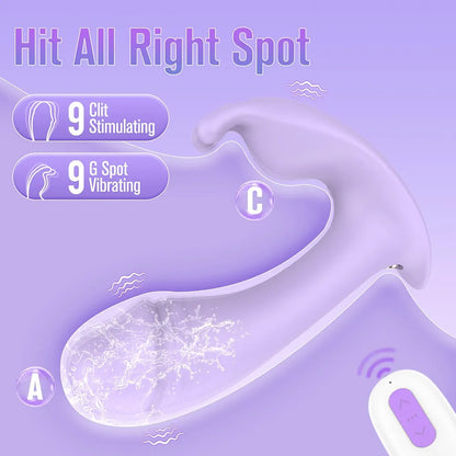Discreet App-Controlled Wearable G-Spot & Clitoral Vibrator for Couples
