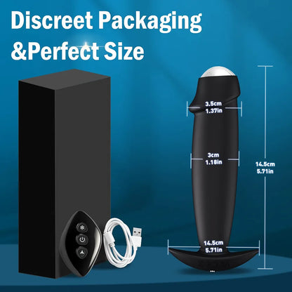 Advanced Thermal Prostate Massager with 12 Vibration Modes for Anal Stimulation