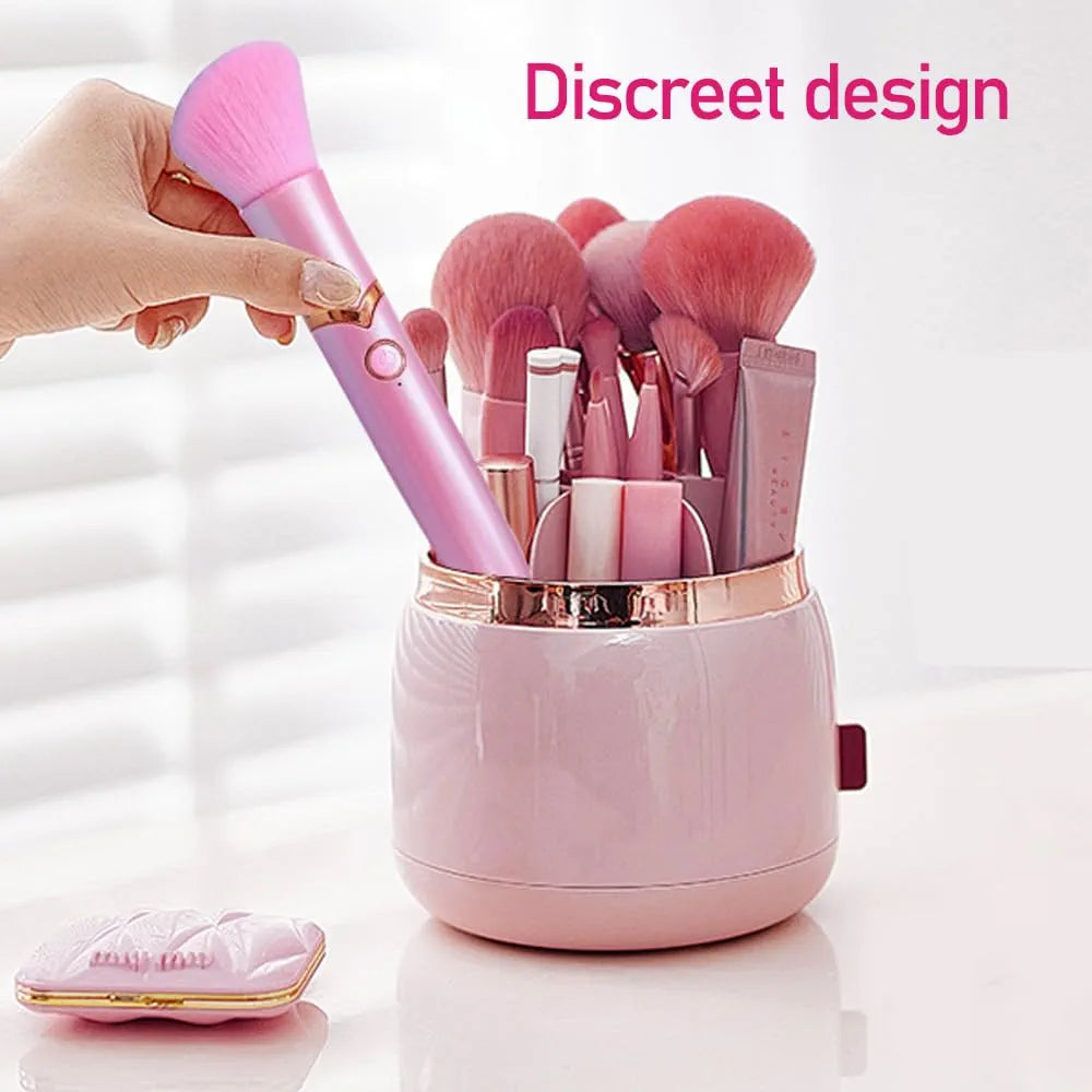 Discreet Lipstick Vibrator: 2-in-1 Makeup Brush & G-Spot Clitoral Stimulator for Women