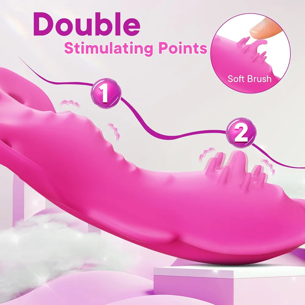 Discreet Butterfly Wearable Thong Vibrator with App Control and 9 Vibration Modes