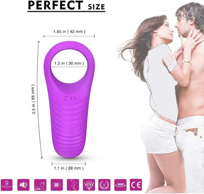 Premium Silicone Penis Sleeve Vibrator for Male Delay and Couples Stimulation