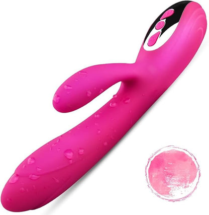 8-Mode Rabbit G-Spot and Clitoral Wand Massager for Couples