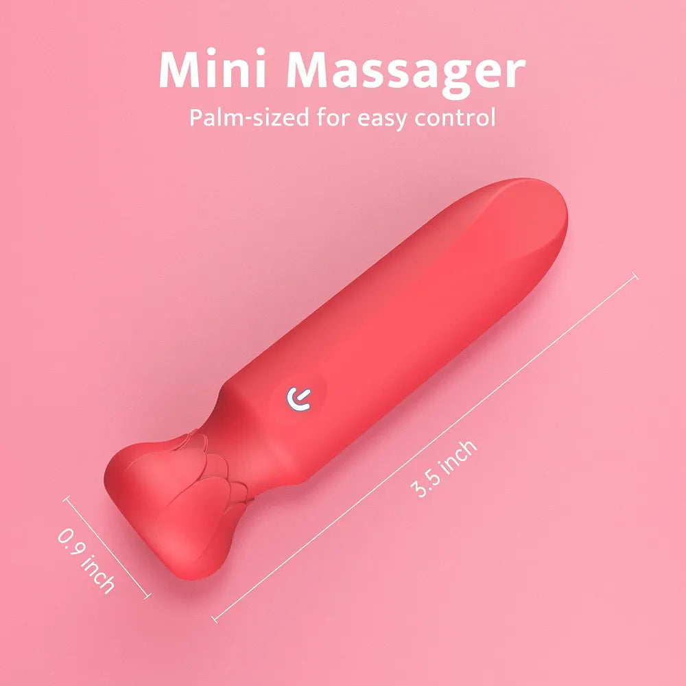 Premium Rechargeable Mini Bullet Vibrator - 10-Mode Waterproof Silicone Clitoral & G-Spot Stimulator for Women