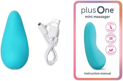 Premium Waterproof Silicone Mini Personal Massager - 10 Vibration Modes, USB Rechargeable