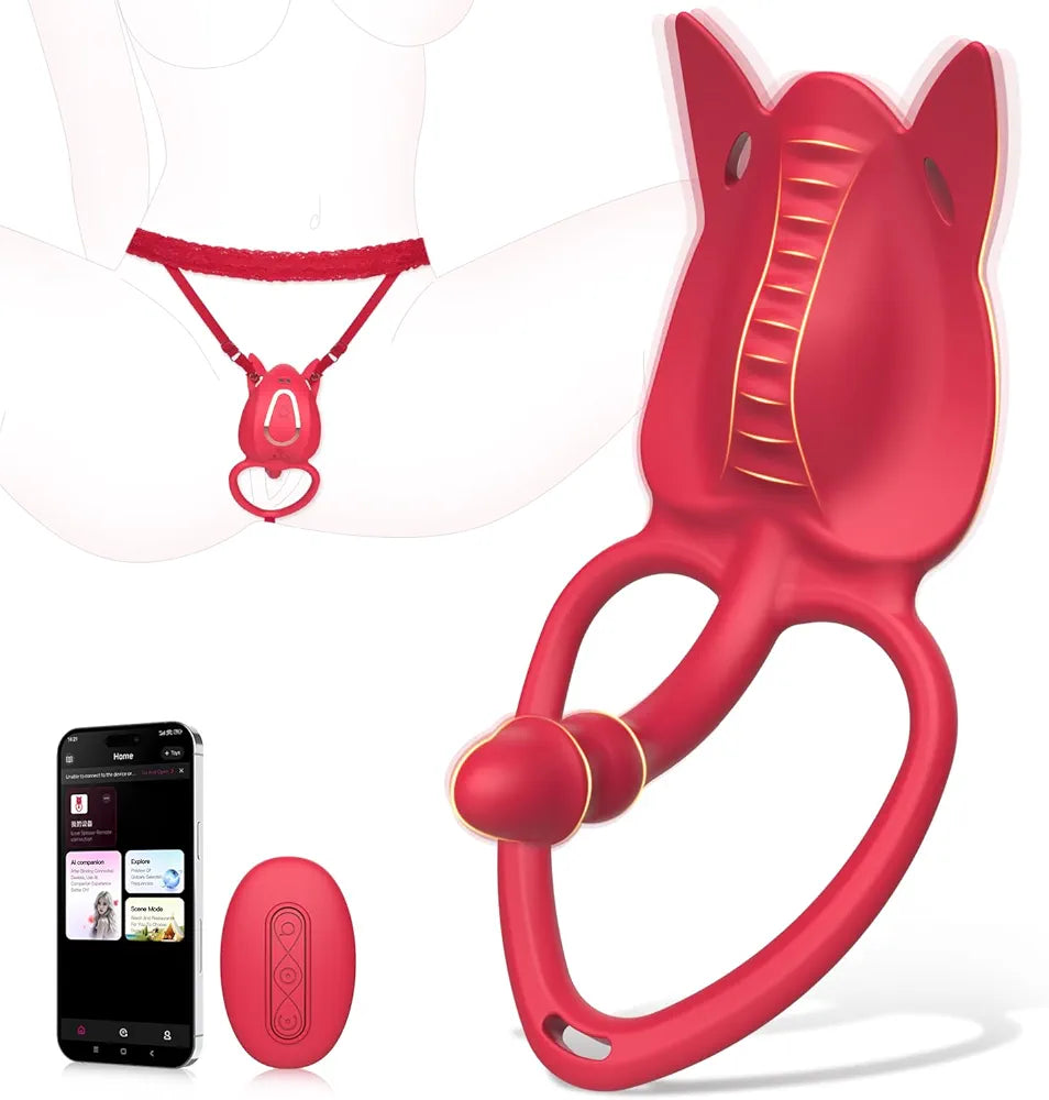 Remote-Controlled Wearable Couples Vibrator with App Connectivity and Multi-Function Stimulation