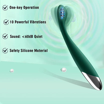 10-Mode Waterproof Clitoral and G-Spot Vibrator for Couples