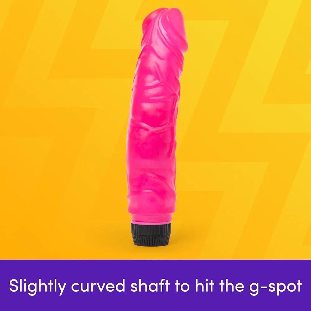 Premium 8-Inch Realistic Multispeed Vibrating Dildo for Couples and Solo Play - Waterproof Pink