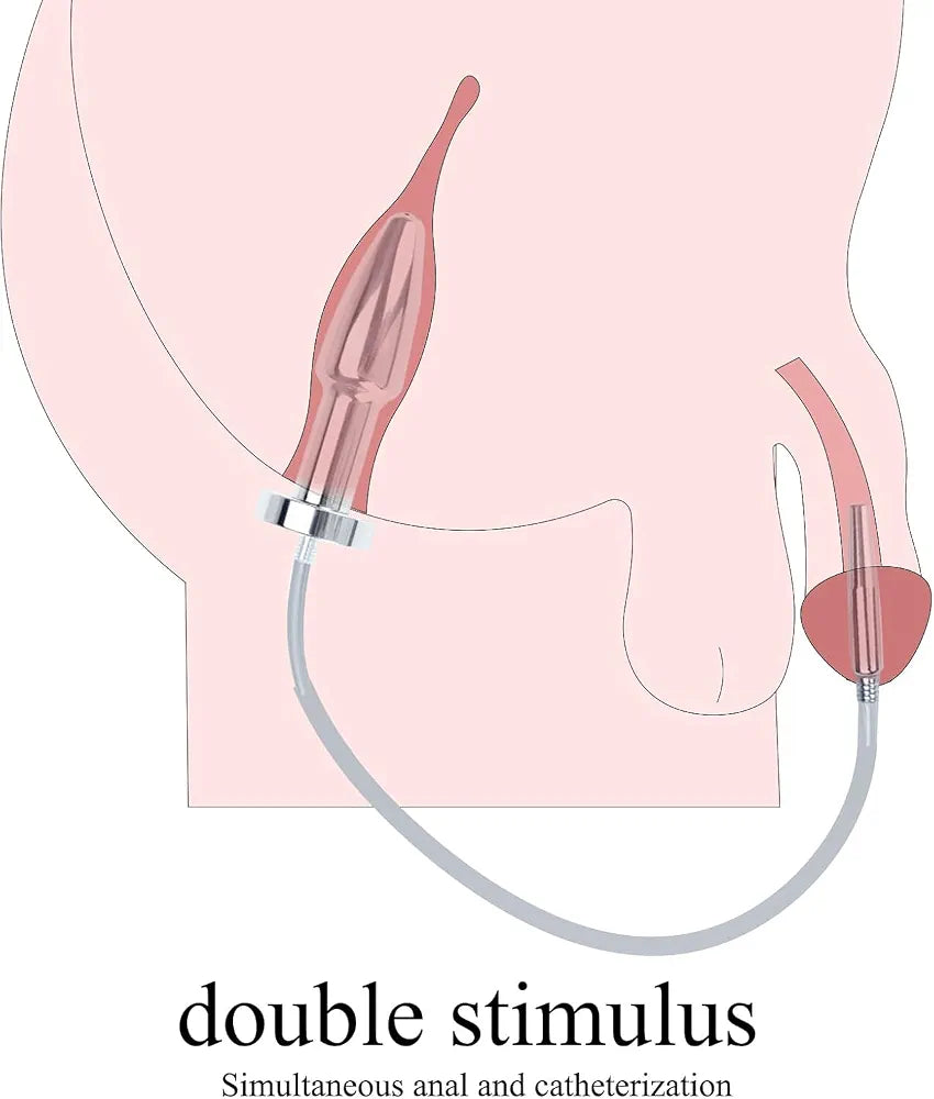 Stainless Steel Double-Headed Urethral Dilator and Penis Plug - Professional Sounding Rod for Men