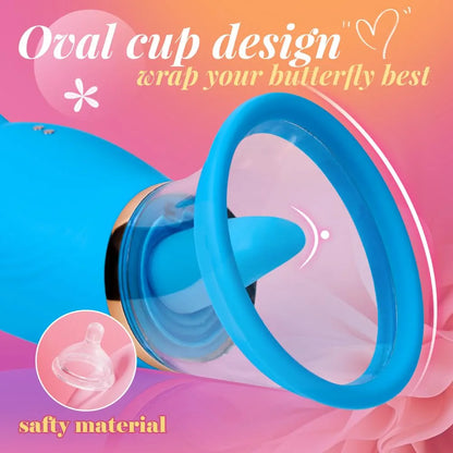 4-Mode Vacuum Clitoral & Nipple Stimulator with 5-Speed Tongue Licking Function