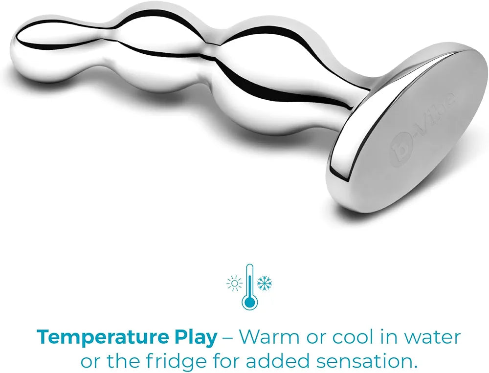 Premium Stainless Steel Prostate Massager and Anal Bead Plug