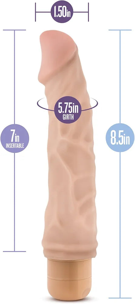 9-Inch Realistic Vibrating Dildo with Flexible Shaft and Deep Stimulation Features