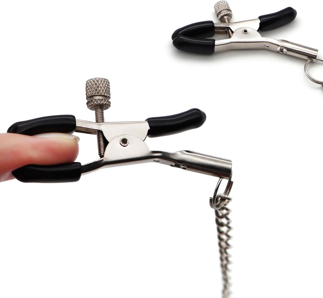 Adjustable Stainless Steel Nipple Clamps for Couples Erotic Stimulation