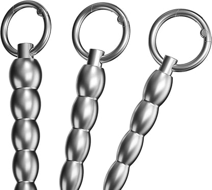Premium Stainless Steel Urethral Sound Dilator with Removable Grommets - Smooth Penis Plug for Urethral Play