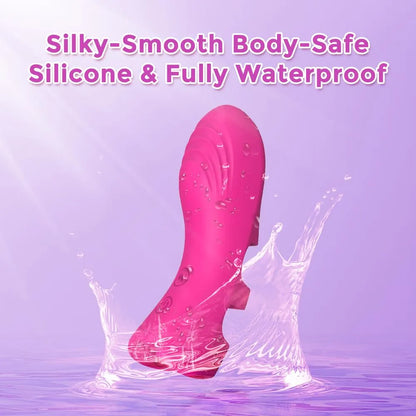 Butterfly Clitoral & G-Spot Vibrator with 10 Vibration Modes and Heating Function