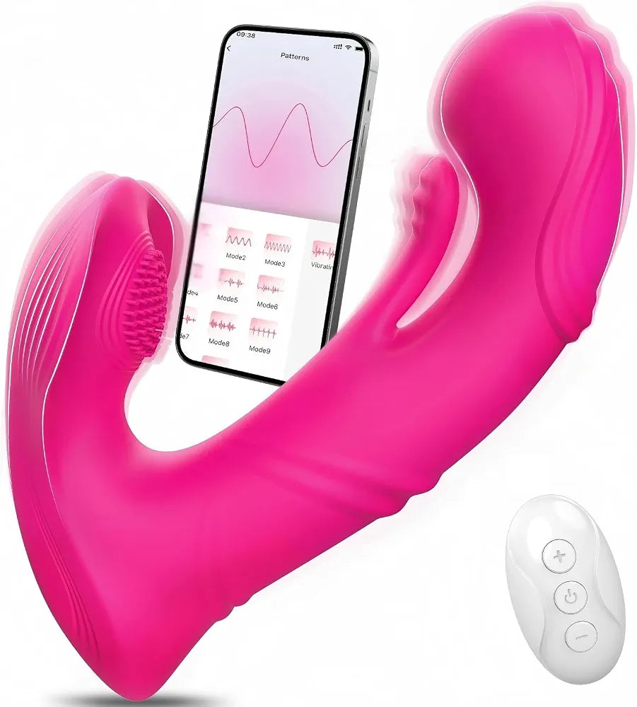 App-Controlled Butterfly G-Spot & Clitoral Vibrator with 10 Modes for Couples