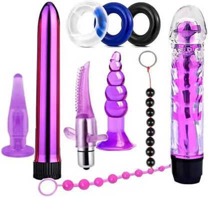 10-Piece Silicone Anal Training Kit for Beginners and Couples