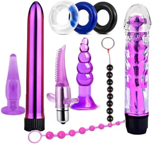 10-Piece Silicone Anal Training Kit for Beginners and Couples