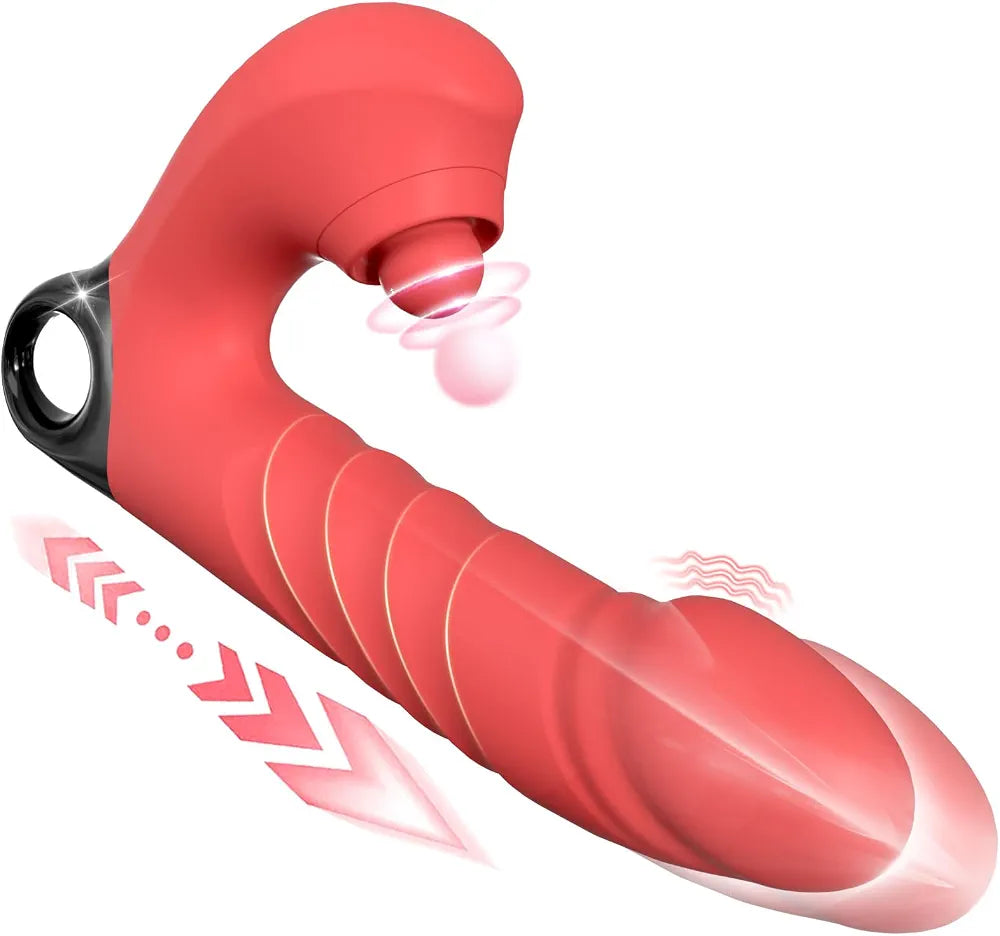 YUKZEN 3-in-1 Rabbit Vibrator with Thrusting, Pulsating, and Clitoral Stimulation