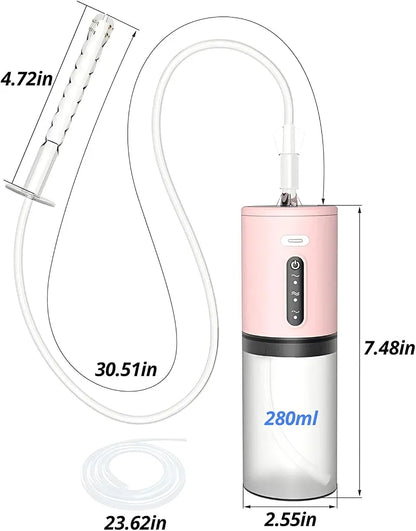 Multi-Function Automatic Anal and Vaginal Cleaner with 3 Speed Modes and Surround Spray for Sex Toys