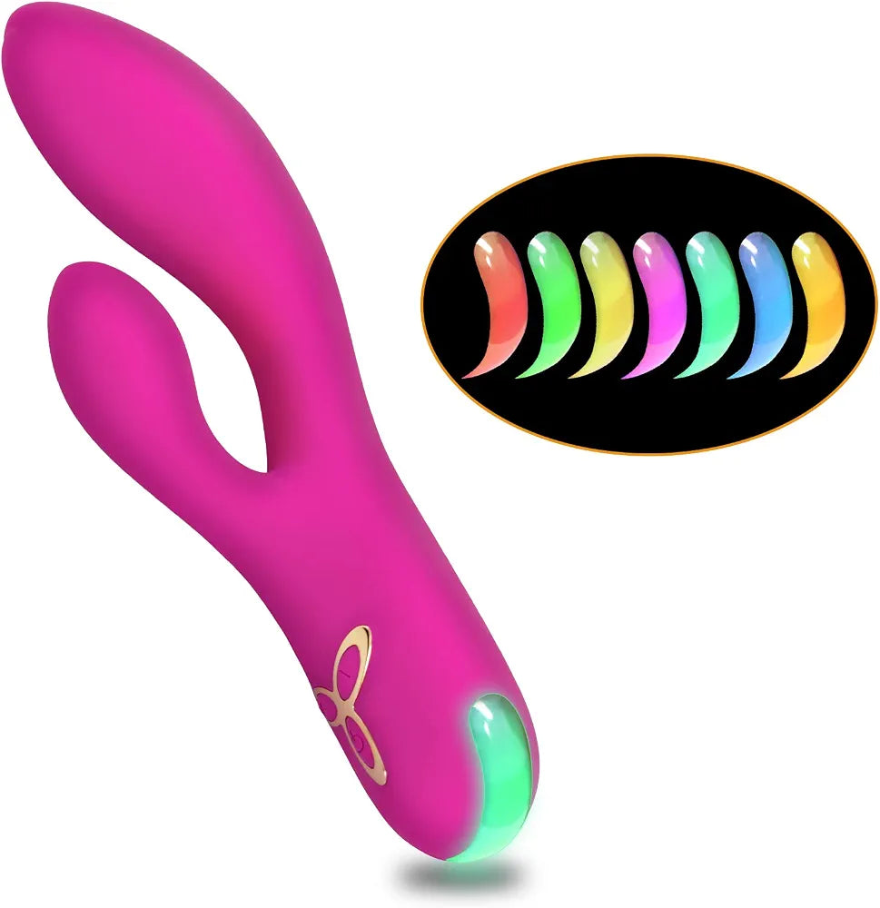 Premium Rechargeable Rabbit G-Spot & Clitoral Vibrator - Waterproof Dual-Stimulation Massager