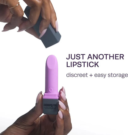 Cosmopolitan x plusOne Discreet Lipstick-Style Mini Bullet Vibrator with 10 Vibration Modes