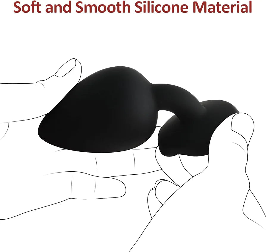 Silicone Anal Training Plug Set - 3-Piece Beginner Prostate Massager Kit