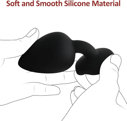 Silicone Anal Training Plug Set - 3-Piece Beginner Prostate Massager Kit