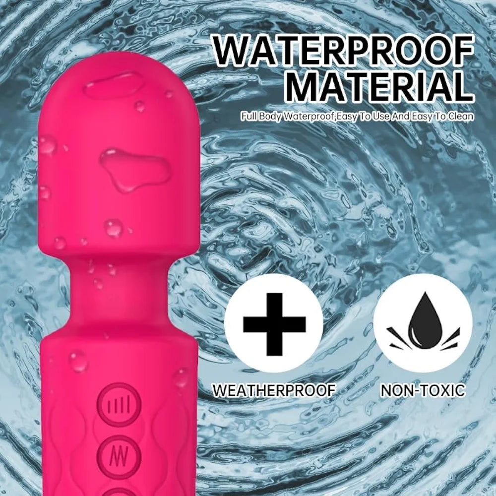 Premium Rechargeable Wand Massager with 160 Vibration Modes for Targeted Clitoral and G-Spot Stimulation